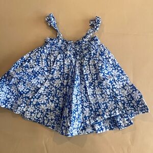 GAP Baby Blue and White Floral Outfit